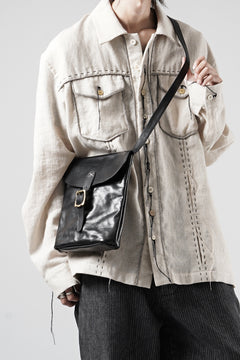 画像をギャラリービューアに読み込む, A TENTATIVE ATELIER exclusive T.S.Eliot REPLICA HAVERSACK SHOULDER BAG / VACHETTA HORSE LEATHER (BLACK)