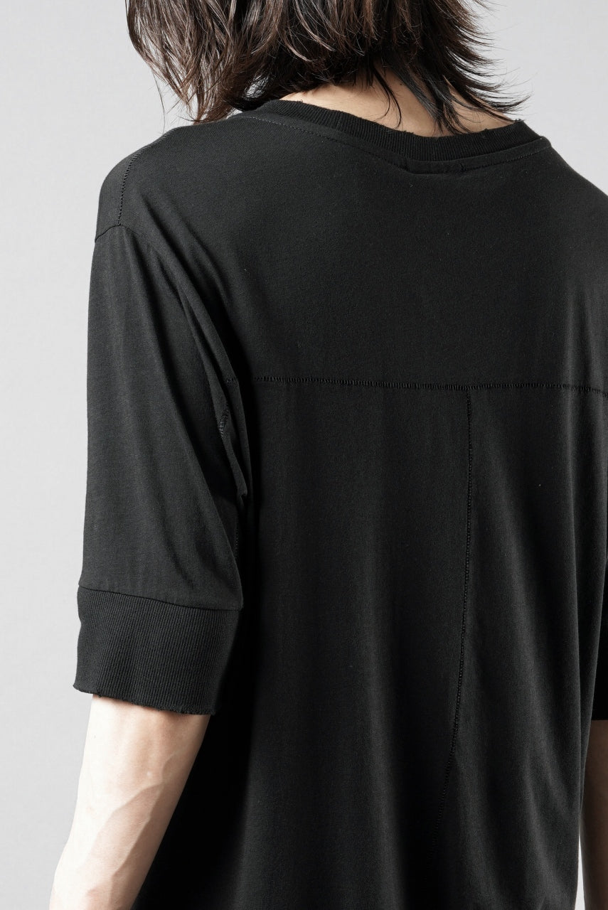 画像をギャラリービューアに読み込む, thom/krom ROUND NECK T-SHIRT / SLIM FIT (BLACK)