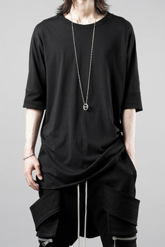 画像をギャラリービューアに読み込む, thom/krom ROUND NECK T-SHIRT / SLIM FIT (BLACK)