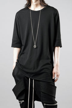 画像をギャラリービューアに読み込む, thom/krom ROUND NECK T-SHIRT / SLIM FIT (BLACK)