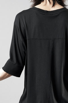 画像をギャラリービューアに読み込む, thom/krom ROUND NECK T-SHIRT / SLIM FIT (BLACK)