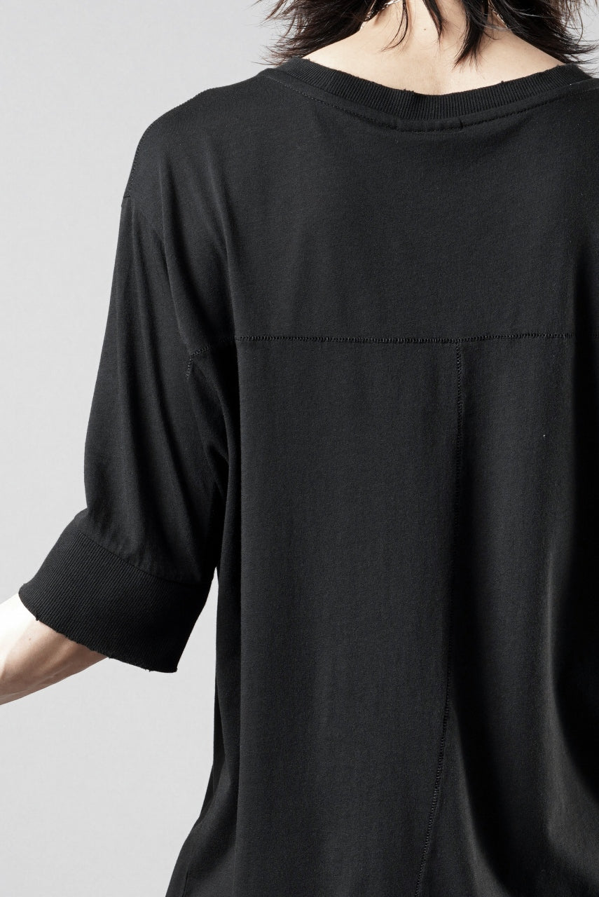 画像をギャラリービューアに読み込む, thom/krom ROUND NECK T-SHIRT / SLIM FIT (BLACK)