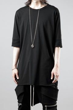 画像をギャラリービューアに読み込む, thom/krom ROUND NECK T-SHIRT / SLIM FIT (BLACK)