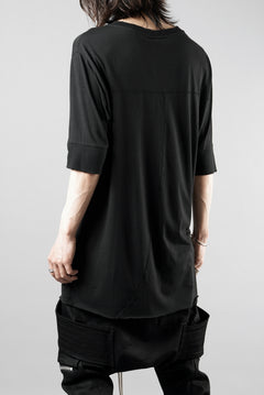 画像をギャラリービューアに読み込む, thom/krom ROUND NECK T-SHIRT / SLIM FIT (BLACK)