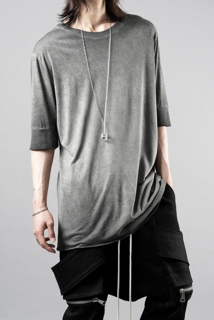 画像をギャラリービューアに読み込む, thom/krom ROUND NECK T-SHIRT / SLIM FIT (COLD DYE GREY)