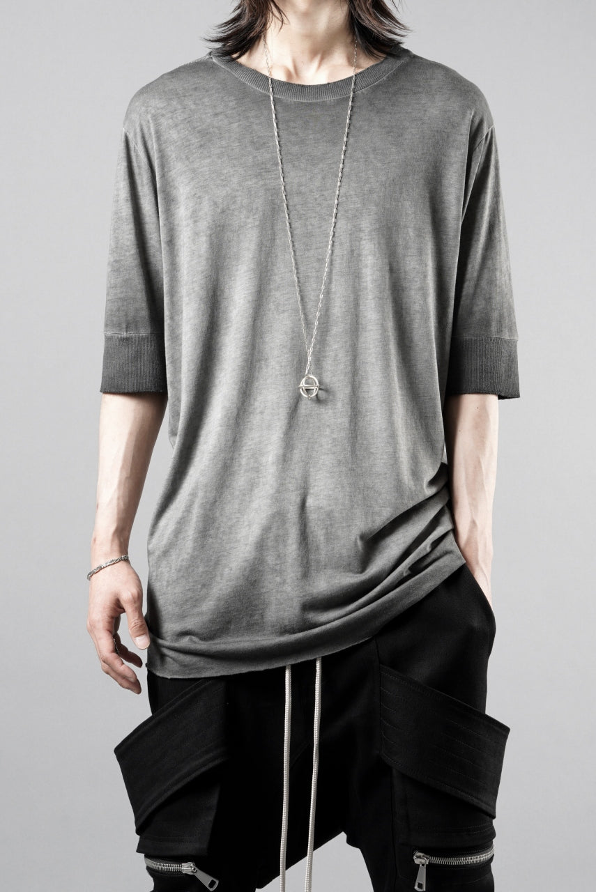 thom/krom ROUND NECK T-SHIRT / SLIM FIT (COLD DYE GREY)の商品