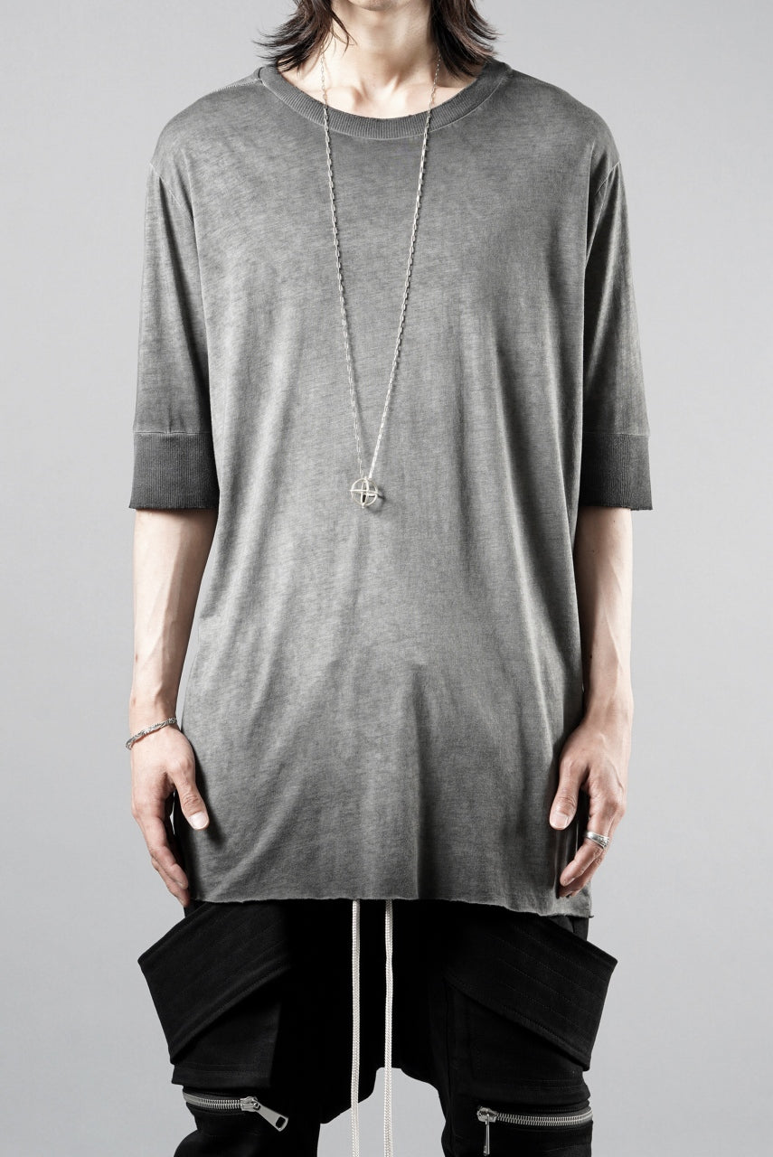 画像をギャラリービューアに読み込む, thom/krom ROUND NECK T-SHIRT / SLIM FIT (COLD DYE GREY)