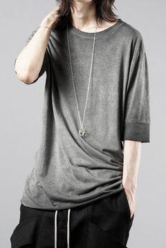 画像をギャラリービューアに読み込む, thom/krom ROUND NECK T-SHIRT / SLIM FIT (COLD DYE GREY)