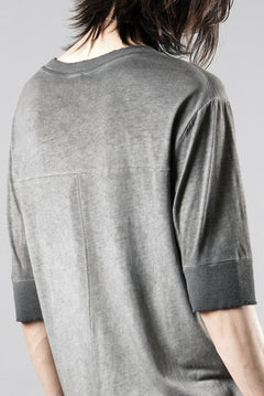 画像をギャラリービューアに読み込む, thom/krom ROUND NECK T-SHIRT / SLIM FIT (COLD DYE GREY)