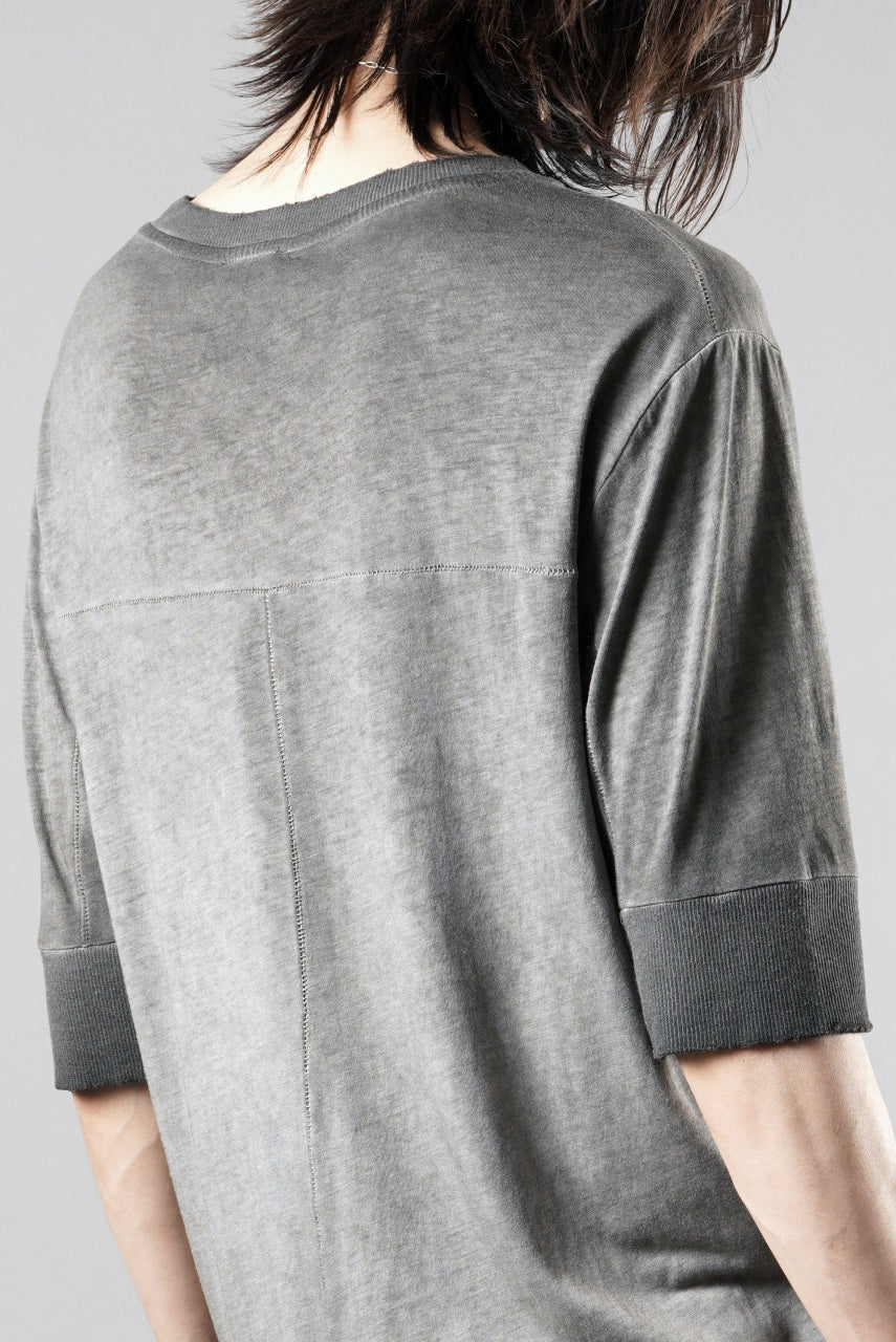 画像をギャラリービューアに読み込む, thom/krom ROUND NECK T-SHIRT / SLIM FIT (COLD DYE GREY)
