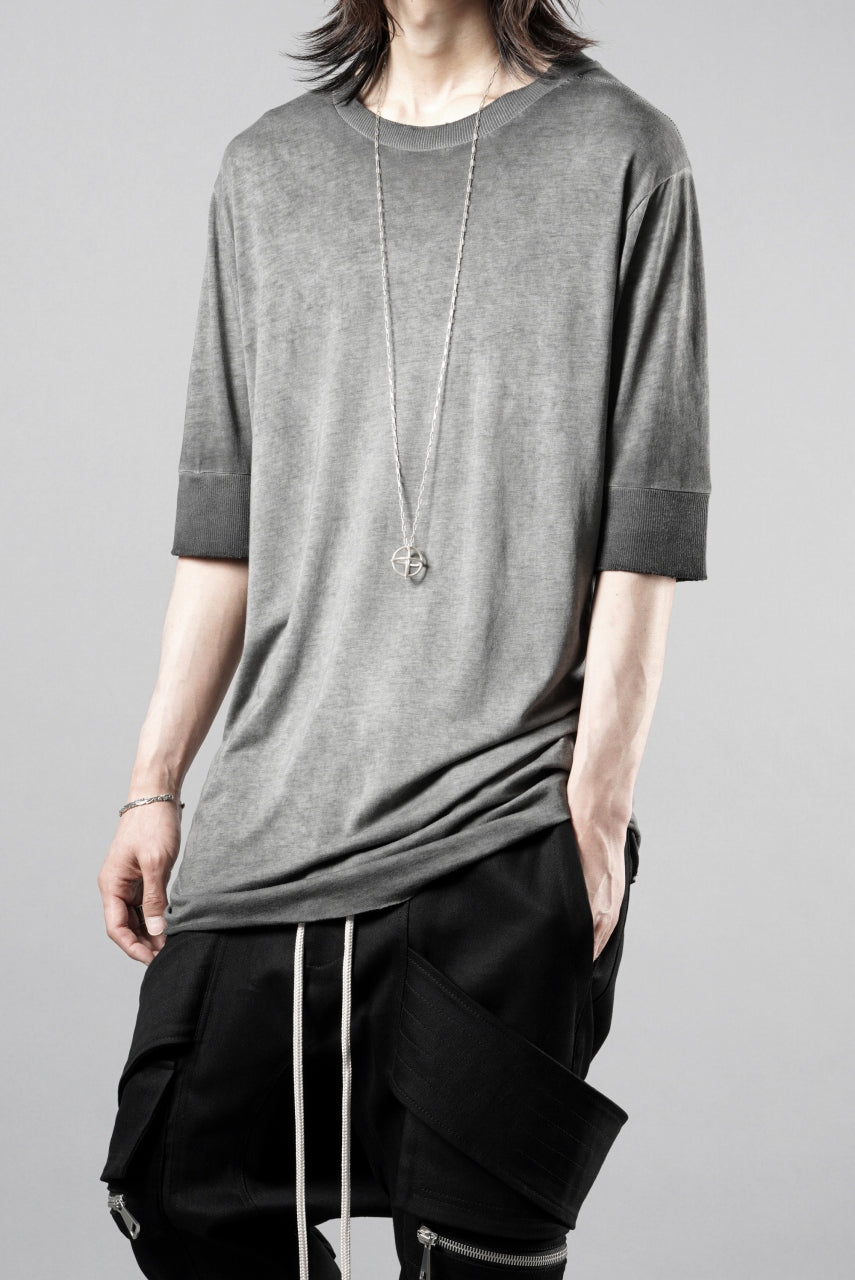 画像をギャラリービューアに読み込む, thom/krom ROUND NECK T-SHIRT / SLIM FIT (COLD DYE GREY)