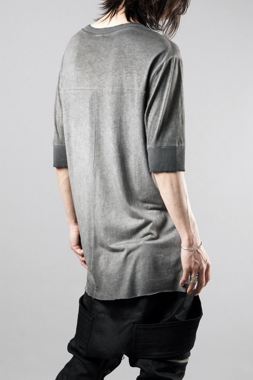 画像をギャラリービューアに読み込む, thom/krom ROUND NECK T-SHIRT / SLIM FIT (COLD DYE GREY)