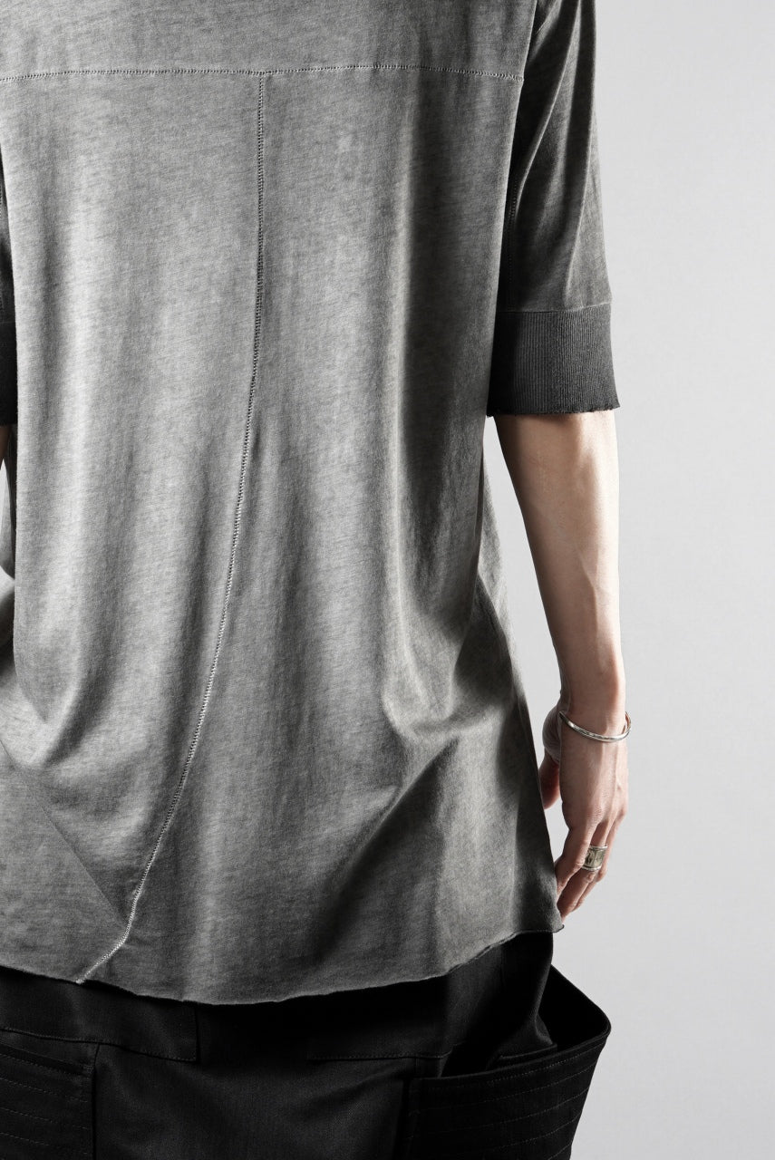 thom/krom ROUND NECK T-SHIRT / SLIM FIT (COLD DYE GREY)の商品