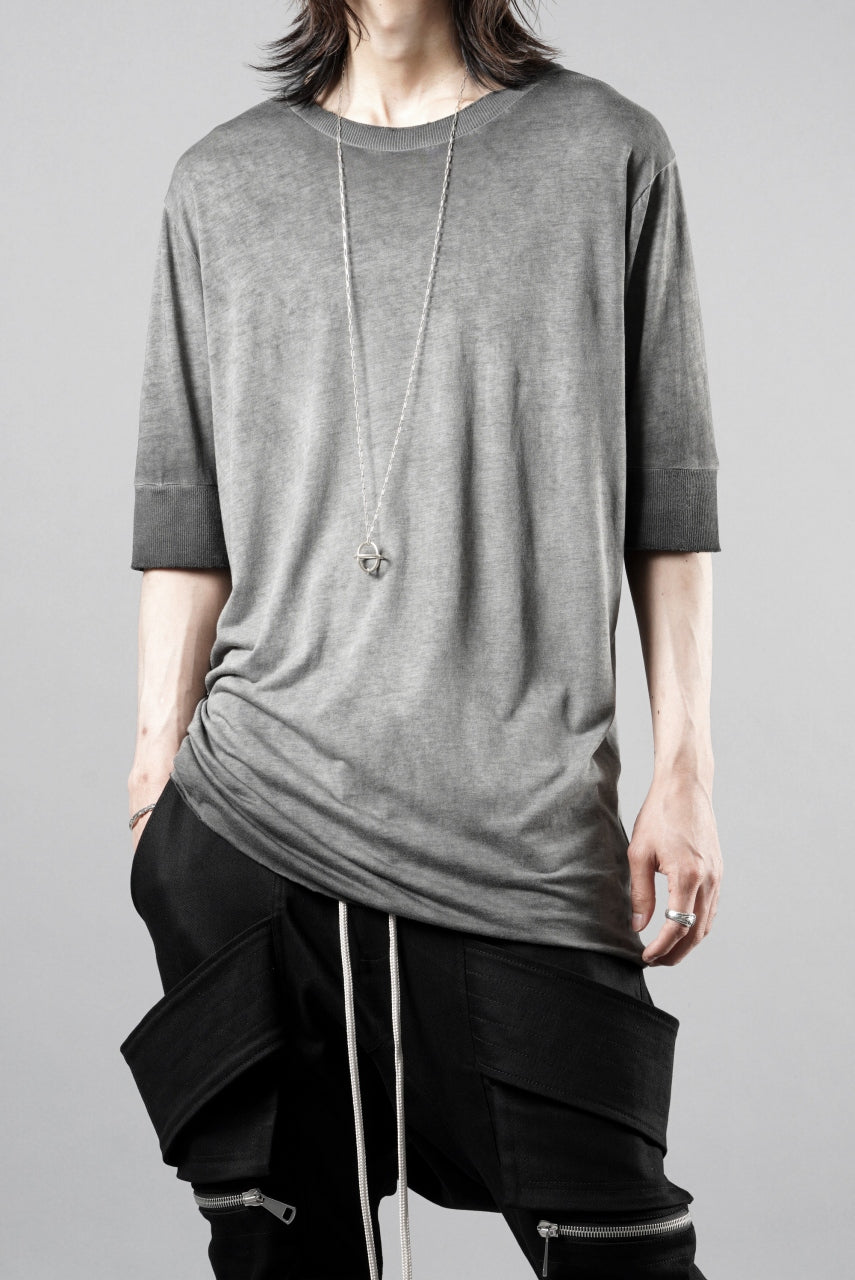 thom/krom ROUND NECK T-SHIRT / SLIM FIT (COLD DYE GREY)の商品