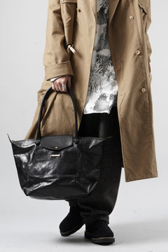 画像をギャラリービューアに読み込む, A TENTATIVE ATELIER exclusive V.De Sica TRAVEL TOTE BAG / VACHETTA HORSE LEATHER (BLACK)
