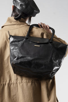 画像をギャラリービューアに読み込む, A TENTATIVE ATELIER exclusive V.De Sica TRAVEL TOTE BAG / VACHETTA HORSE LEATHER (BLACK)