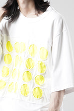 画像をギャラリービューアに読み込む, OBLADI CIRCLE CUT WHITE-YELLOW T-SHIRT (WHITE)
