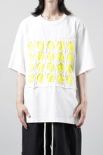 画像をギャラリービューアに読み込む, OBLADI CIRCLE CUT WHITE-YELLOW T-SHIRT (WHITE)