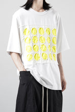 画像をギャラリービューアに読み込む, OBLADI CIRCLE CUT WHITE-YELLOW T-SHIRT (WHITE)