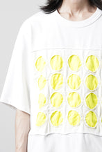 画像をギャラリービューアに読み込む, OBLADI CIRCLE CUT WHITE-YELLOW T-SHIRT (WHITE)