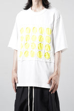 画像をギャラリービューアに読み込む, OBLADI CIRCLE CUT WHITE-YELLOW T-SHIRT (WHITE)