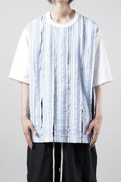 画像をギャラリービューアに読み込む, OBLADI BLUE BREAK TAPE WHITE T-SHIRT (WHITE)