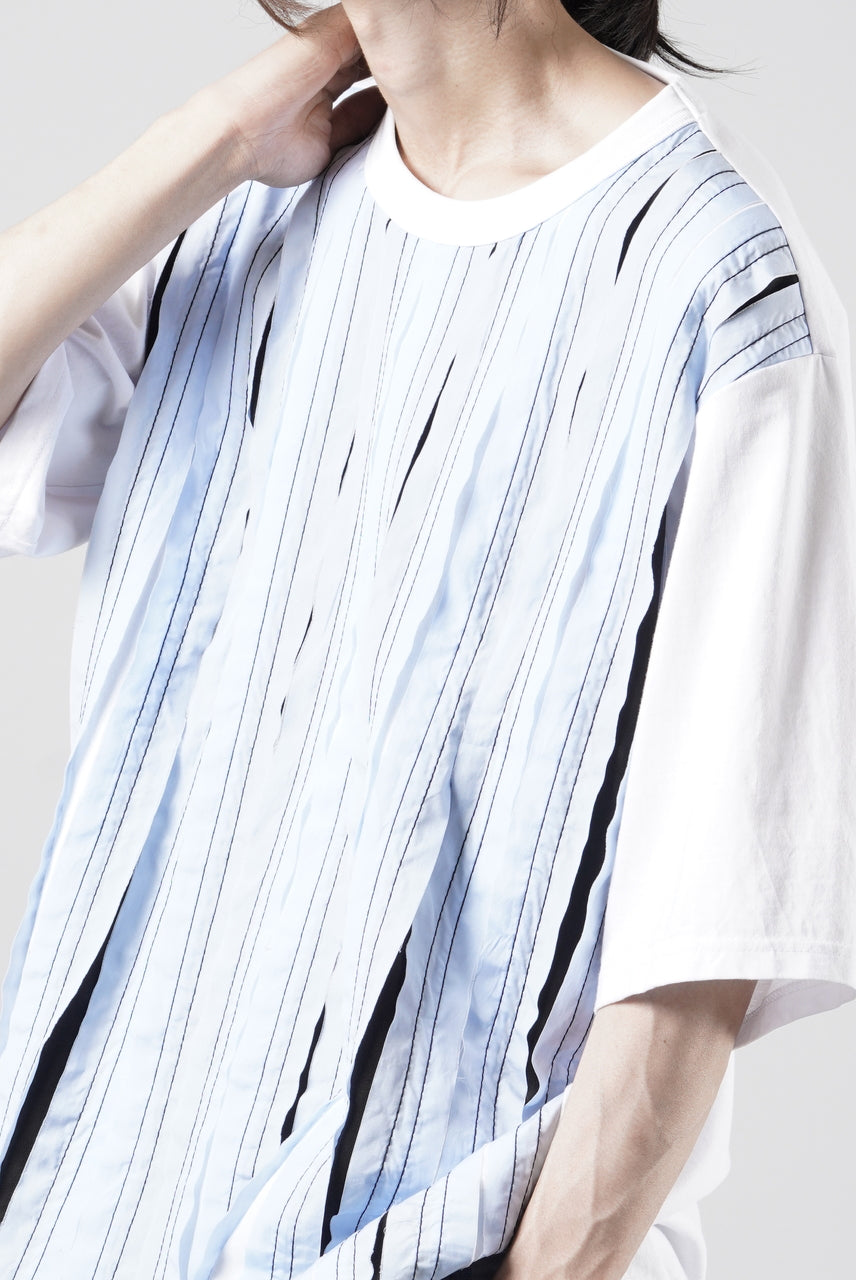 画像をギャラリービューアに読み込む, OBLADI BLUE BREAK TAPE WHITE T-SHIRT (WHITE)