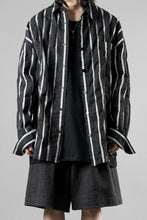 画像をギャラリービューアに読み込む, Juun.J Damage Stripe Max Fit Shirt (BLACK)