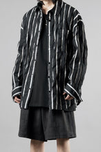 画像をギャラリービューアに読み込む, Juun.J Damage Stripe Max Fit Shirt (BLACK)