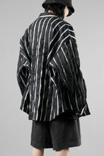 画像をギャラリービューアに読み込む, Juun.J Damage Stripe Max Fit Shirt (BLACK)