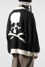 Load image into Gallery viewer, mastermind JAPAN CASHMERE TWEED CARDIGAN (BLACK)