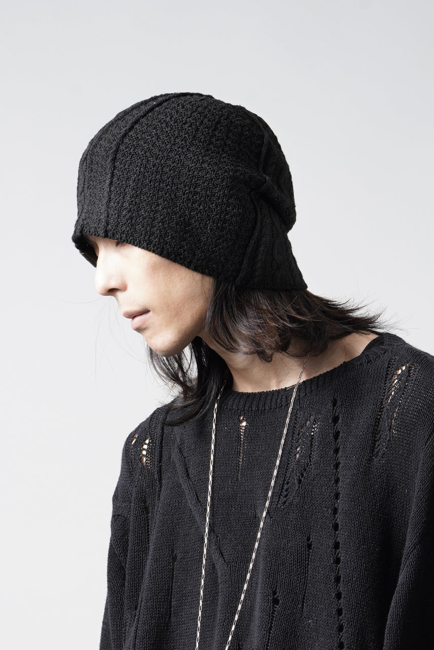画像をギャラリービューアに読み込む, Professor.E TEXTURED KNIT BEANIE (BLACK)