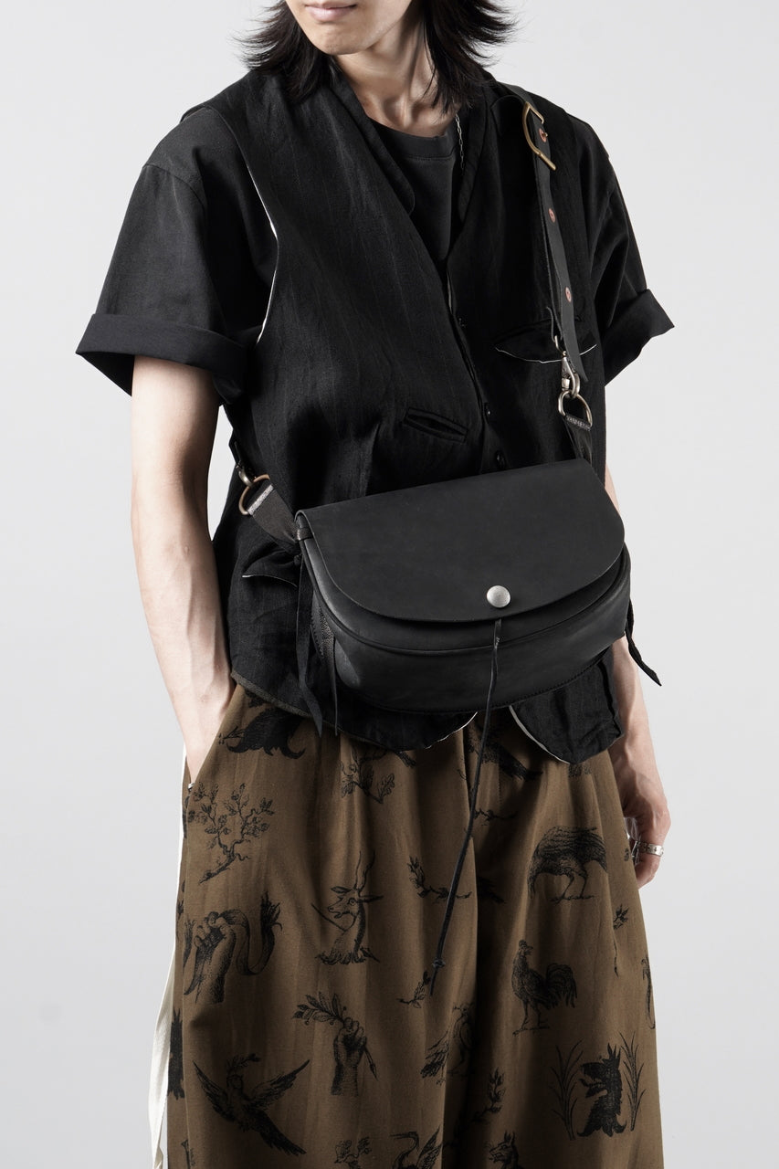 Load image into Gallery viewer, ierib x LOOM exclusive Medicine Bag / Saddle Leather (BLACK)