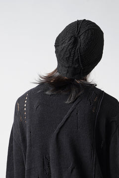 画像をギャラリービューアに読み込む, Professor.E TEXTURED KNIT BEANIE (BLACK)