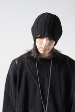 画像をギャラリービューアに読み込む, Professor.E TEXTURED KNIT BEANIE (BLACK)