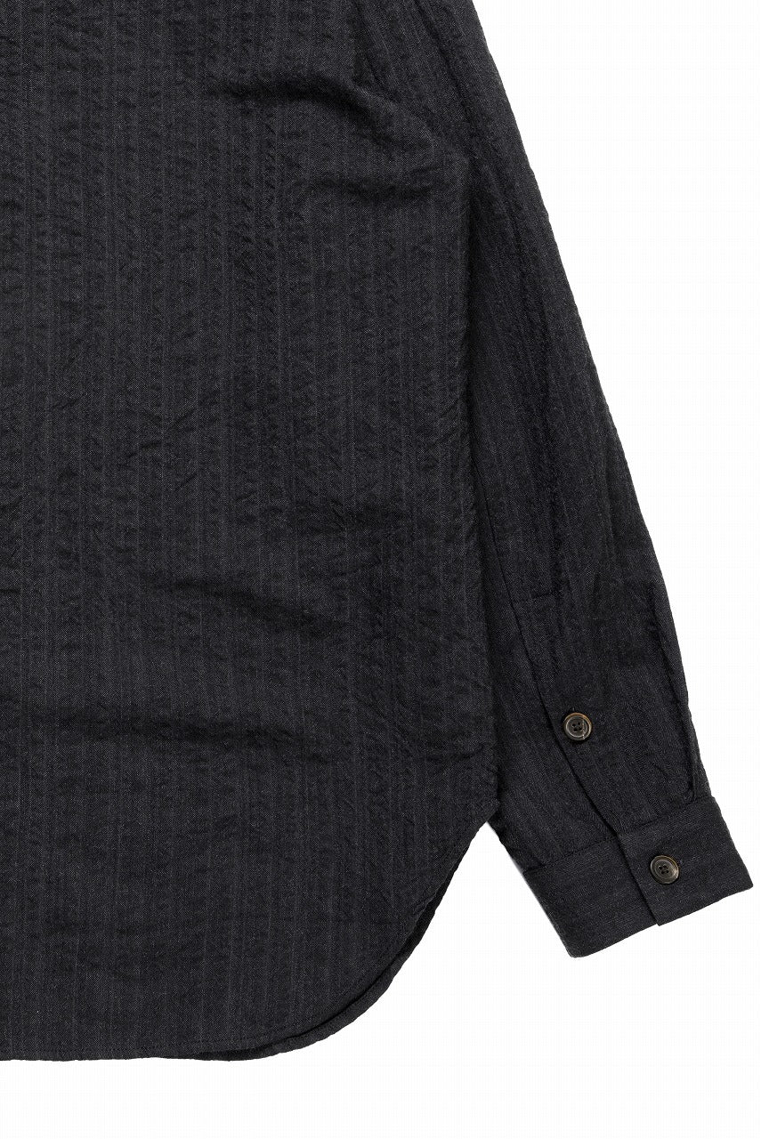 画像をギャラリービューアに読み込む, forme d&#39;expression Minimal Outer Shirt / B95F (Off Black)