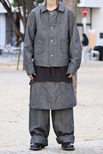 画像をギャラリービューアに読み込む, KLASICA &quot;ROCKWELL&quot; LOW CLOTCH APRON WORKER PANTS / 9.7oz COTTON x LINEN CHAMBRAY (GRAY DENIM)