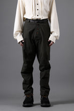 画像をギャラリービューアに読み込む, YUTA MATSUOKA three dimensional trousers / linen cotton canvas (brown)