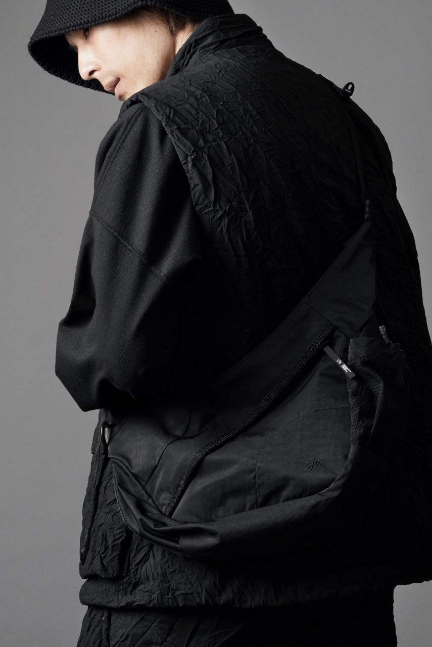 F/CE. TEXTURED TWILL HORN MINI SHOULDER BAG (BLACK)