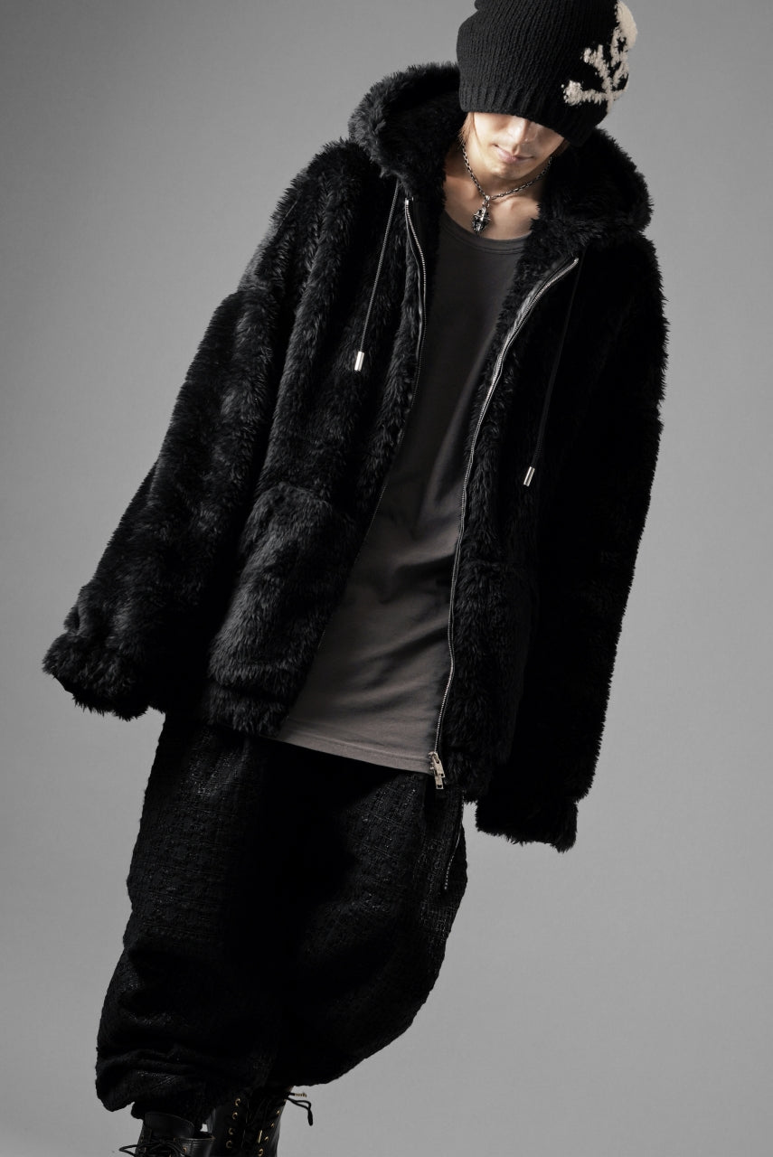 mastermind JAPAN POLAR BEAR ZIP-UP HOODIE (BLACK)