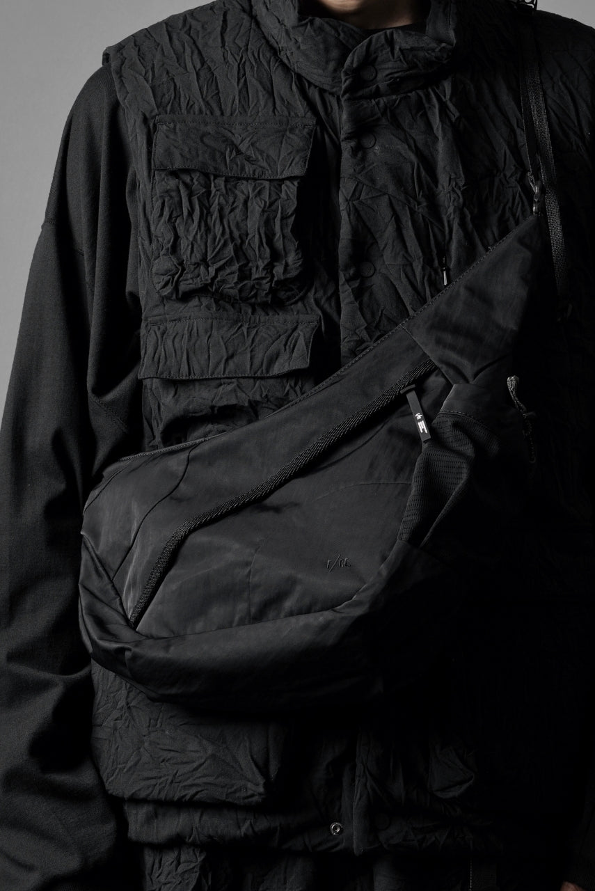 F/CE. TEXTURED TWILL HORN MINI SHOULDER BAG (BLACK)