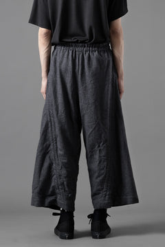 画像をギャラリービューアに読み込む, YUTA MATSUOKA baggy pants /compressed wool jersey (dark gray)