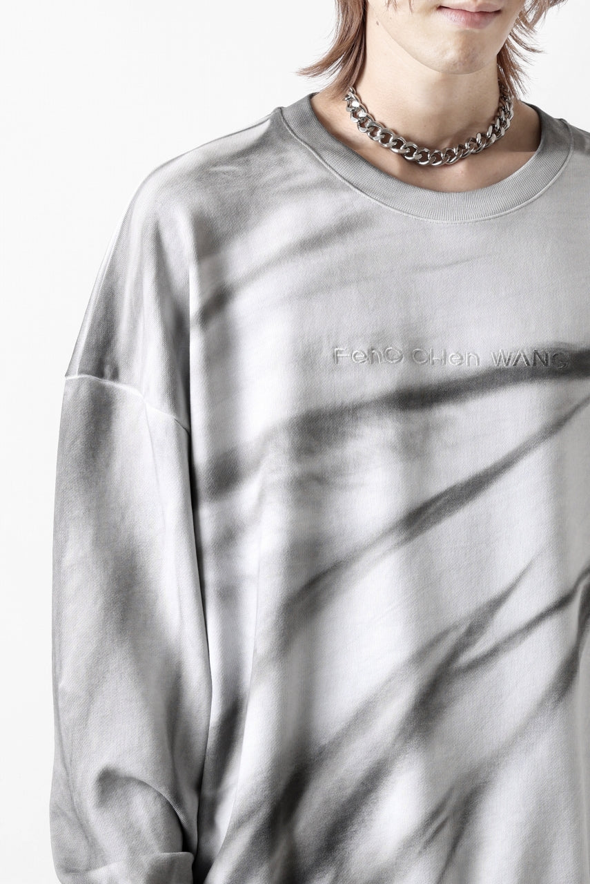 Feng Chen Wang TIE-DYED SWEATSHIRT (GREY/WHITE)