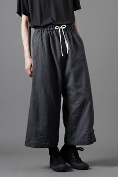 画像をギャラリービューアに読み込む, YUTA MATSUOKA baggy pants /compressed wool jersey (dark gray)