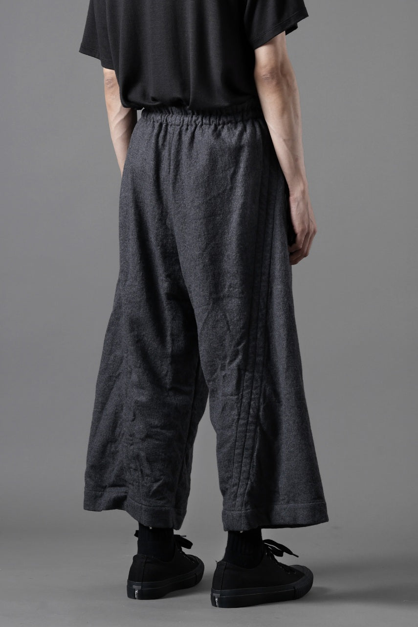 YUTA MATSUOKA baggy pants /compressed wool jersey (dark gray)