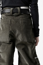 画像をギャラリービューアに読み込む, A.F ARTEFACT CARGO ZIP BAGGY PANTS / CORDUROY (KHAKI)