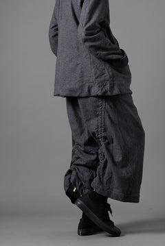 画像をギャラリービューアに読み込む, YUTA MATSUOKA baggy pants /compressed wool jersey (dark gray)