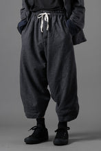 画像をギャラリービューアに読み込む, YUTA MATSUOKA baggy pants /compressed wool jersey (dark gray)