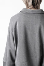 画像をギャラリービューアに読み込む, A.F ARTEFACT LAYERED SLEEVE OVER SIZE SHIRTS / SERGE TWILL (L.GREY)