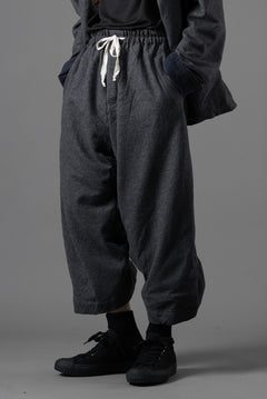 画像をギャラリービューアに読み込む, YUTA MATSUOKA baggy pants /compressed wool jersey (dark gray)